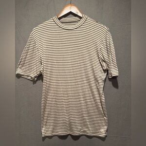 Albion Black and White Striped Tee